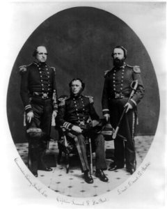 The U.S. Commissioners for the 1st Japanese embassy to the U.S., May - July 1860. Commander Sidney Smith Lee, Captain Samuel F. DuPont, Lieut. David Dixon Porter LCCN2012647929
