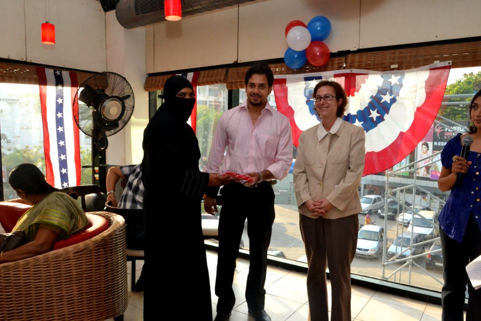 The U.S Consulate Chennai celebrated its two-year anniversary on Facebook with U.S. Consul General Jennifer McIntyre, actors Bharath Srinivasan and Jeyam Ravi14