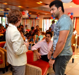 The U.S Consulate Chennai celebrated its two-year anniversary on Facebook with U.S. Consul General Jennifer McIntyre, actors Bharath Srinivasan and Jeyam Ravi09