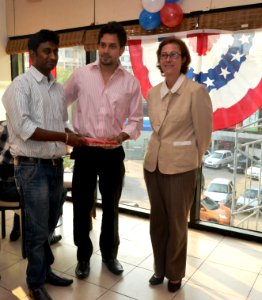 The U.S Consulate Chennai celebrated its two-year anniversary on Facebook with U.S. Consul General Jennifer McIntyre, actors Bharath Srinivasan and Jeyam Ravi18