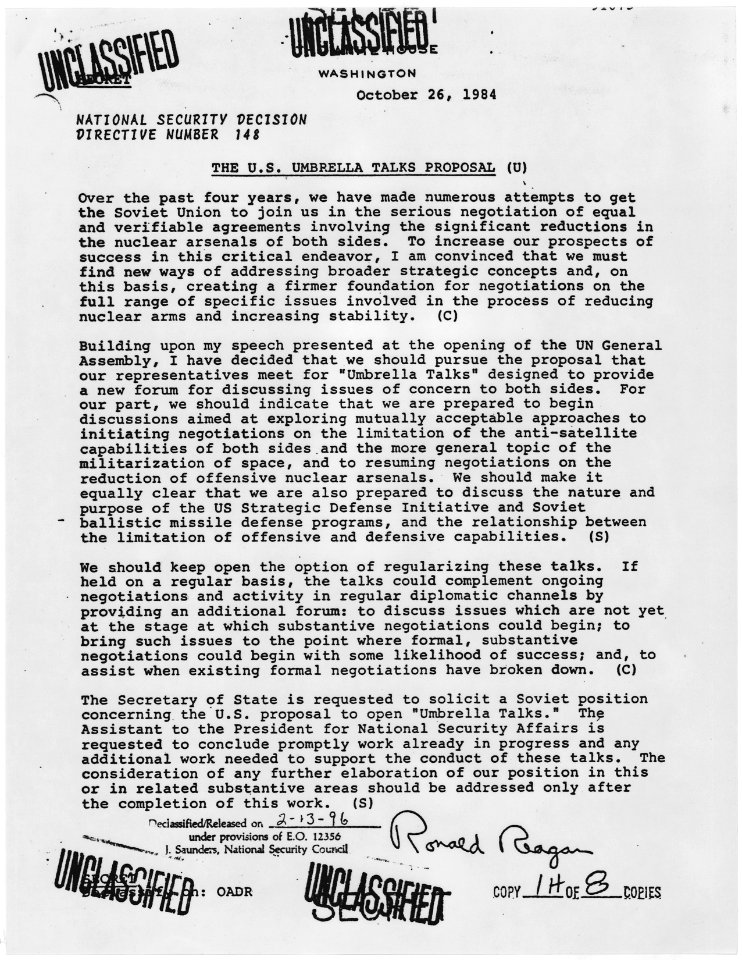 The U.S. Umbrella Talks Proposal - NARA - 198278