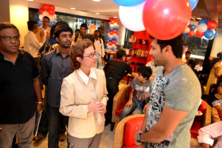 The U.S Consulate Chennai celebrated its two-year anniversary on Facebook with U.S. Consul General Jennifer McIntyre, actors Bharath Srinivasan and Jeyam Ravi08