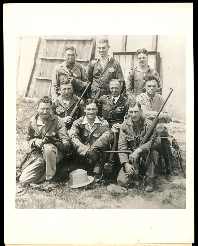 The United States Free Rifle Team, winners of the international matches at Antwerp, Belgium, who will arrive in New York August 23rd LCCN2016645653