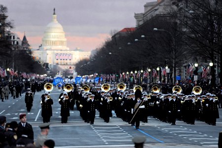 The U.S. Navy Band participates in the 57th Presidential Inauguration. (8406670182)