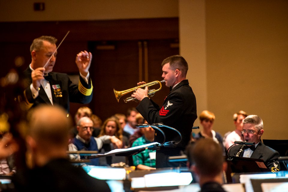 The United States Navy Band performs at the 2014 Virginia Music Educators Association conference in Norfolk, Va. (15850503282)