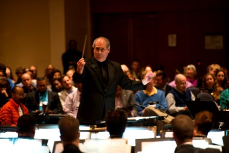 The United States Navy Band performs at the 2014 Virginia Music Educators Association conference in Norfolk, Va. (15663760870)