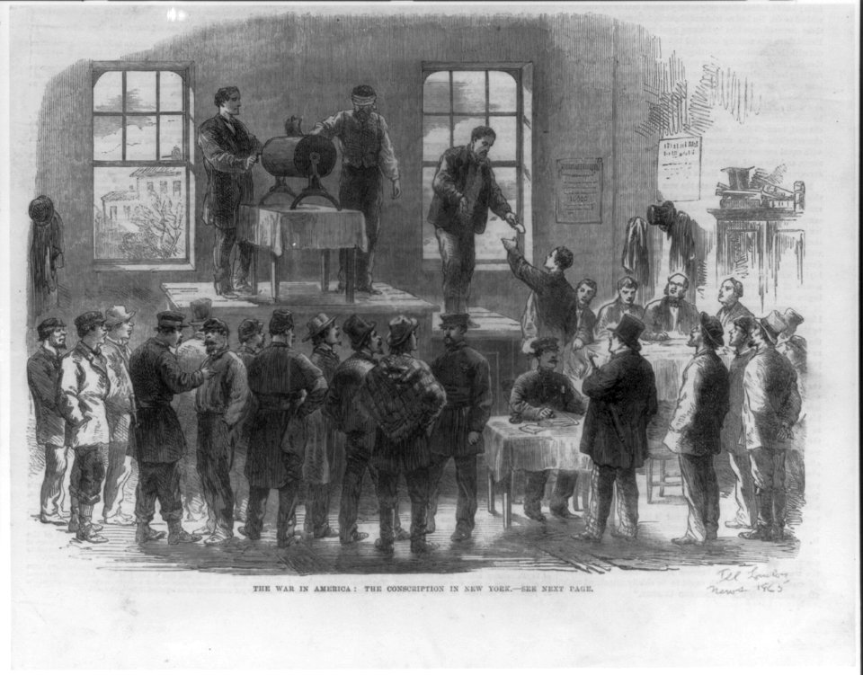 The war in America- the conscription in New York LCCN2007678618