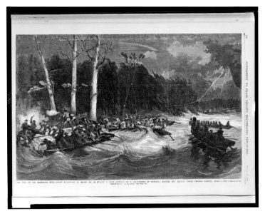 The war on the Mississippi River - night expedition to island no. 10 ... - from a sketch by our special artist, Mr. H. Lovie. LCCN2003668325