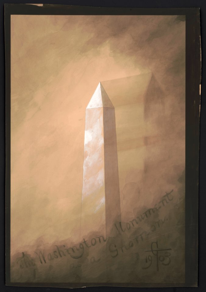 The Washington Monument as a gnomon - C.T. LCCN2016652766