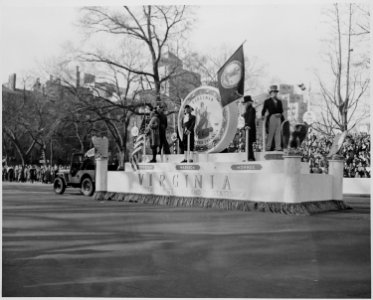 The Virginia float in President Truman's inaugural parade - NARA - 200047 photo