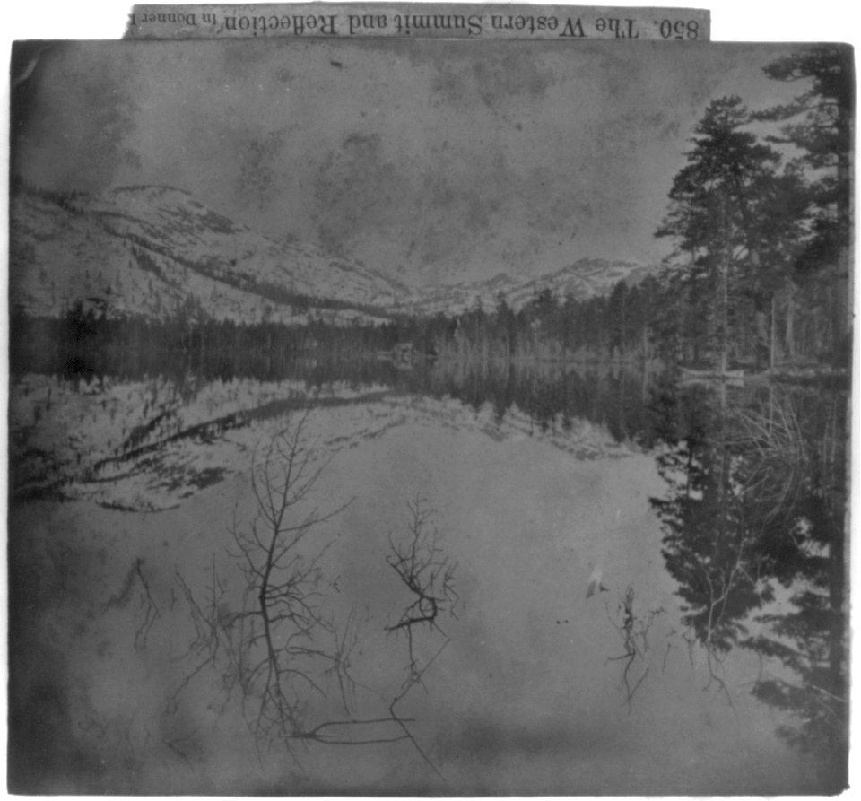 The Western Summit and Reflection in Donner Lake LCCN2002723876