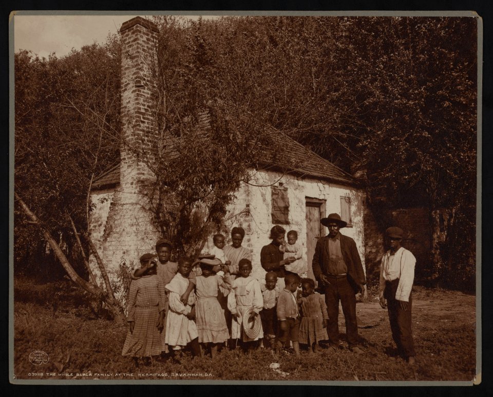 The Whole black family at the Hermitage, Savannah, Ga. LCCN2007676238