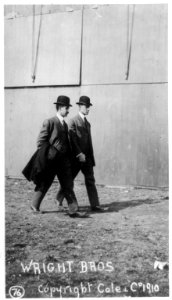 The Wright brothers at the International Aviation Tournament, Belmont Park, Long Island, N.Y., Oct. 1910 LCCN2002721781