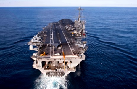 The X-47B taxies aboard USS Harry S. Truman. (8260792601)