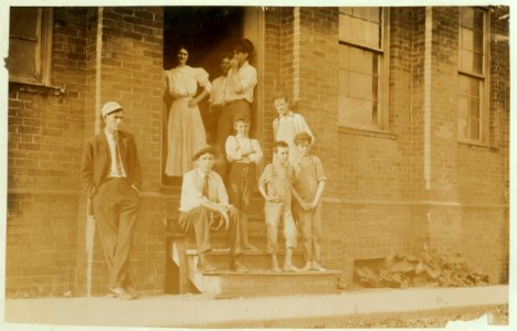 The youngest children I saw going into Tombigbee Cotton Mill, Columbus, Miss., at 6-30 A.M. May 15, 1911. Not many youngsters there. Not working a full force. LOC nclc.02130