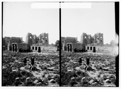 Thebes. Pavilion of Rameses (i.e., Ramses) III, Medinet Habu LOC matpc.01554