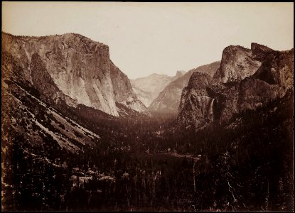 The Yosemite Valley From The Mariposa Trail Yosemite California by Carleton Watkins photo