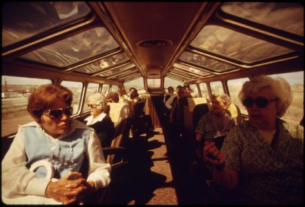 The-dome-car-on-amtrak-trains-is-a-popular-place-for-passengers-who-want-to-watch-the-scenery-unfold-june-1974 7158172712 o photo