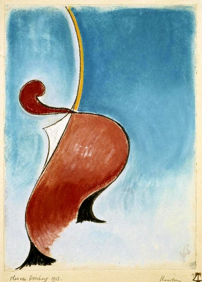 Theo van Doesburg Mouvement héroïque pastel