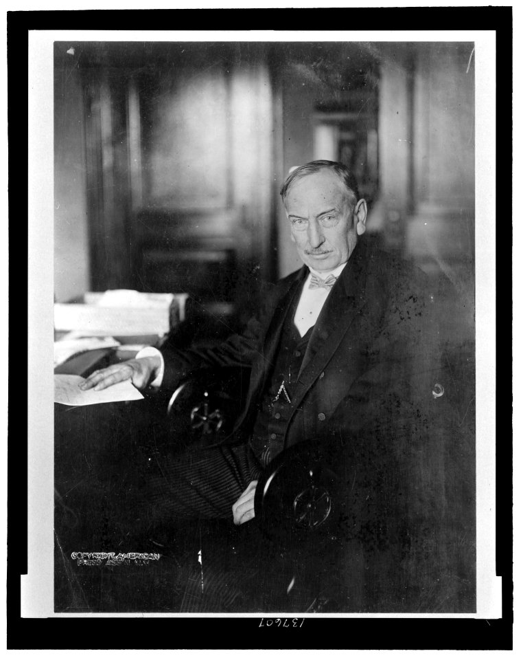 Theodore Elijah Burton, Senator from Ohio, three-quarter length portrait, seated LCCN2007684754