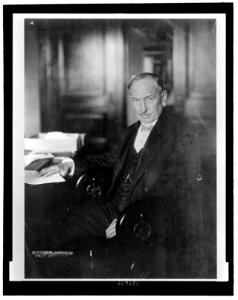 Theodore Elijah Burton, Senator from Ohio, three-quarter length portrait, seated LCCN2007684754