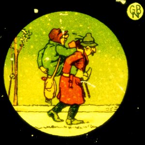 Theodor von Kramer (T.v.K) no 7, GBN, Two hunters with shooting accident, picture 4