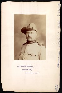 Theodore Roosevelt in Rough Riders uniform) - Arthur Hewitt, East Orange, N.J LCCN2012648249