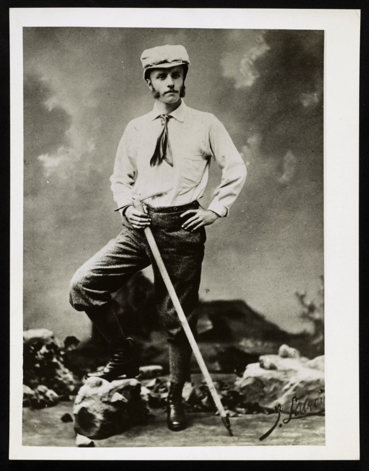 Theodore Roosevelt mountain climbing in the West,1880 LCCN2013650926