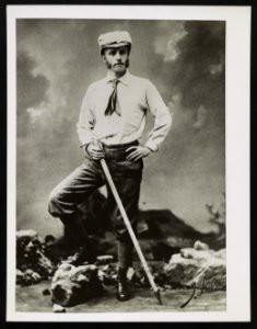 Theodore Roosevelt mountain climbing in the West,1880 LCCN2013650926