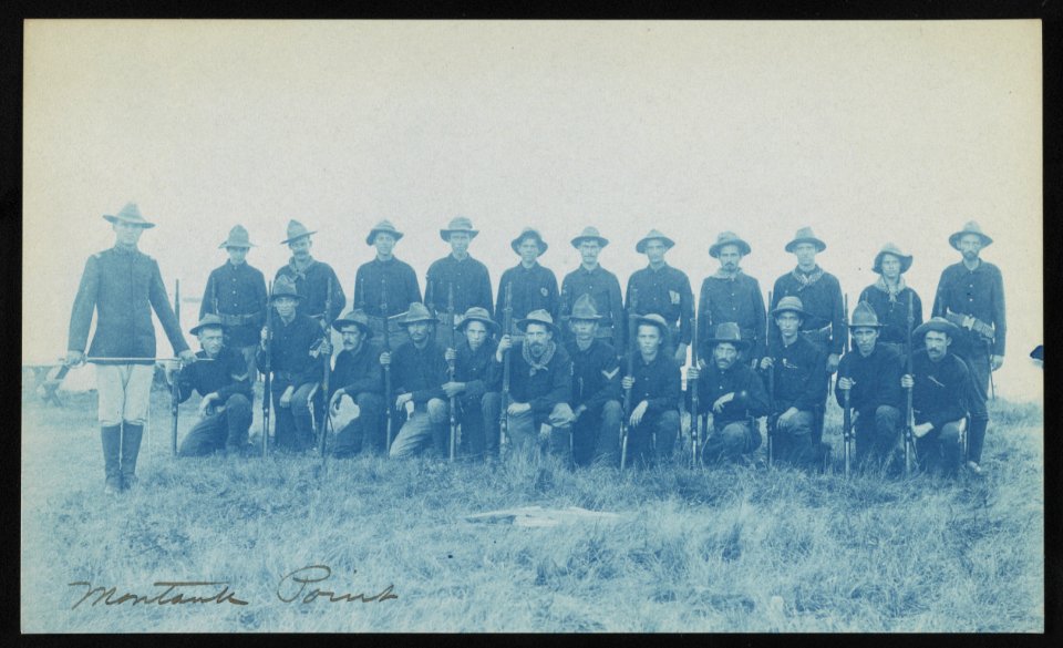 Theodore Roosevelt's Rough Riders, Company F, at military camp, Montauk Point, New York LCCN2013651513