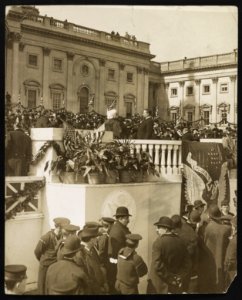 Theodore Roosevelt taking oath of office during inauguration LCCN2013651385