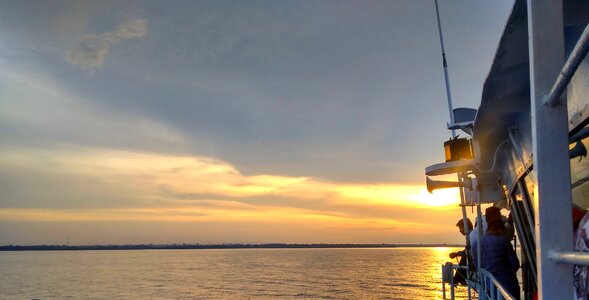 Sunset beautiful water