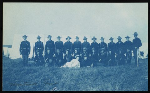 Theodore Roosevelt's Rough Riders, Company G, at military camp, Montauk Point, New York LCCN2013651514