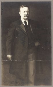 Theodore Roosevelt, full length portrait, standing, facing slightly right LCCN2013649848