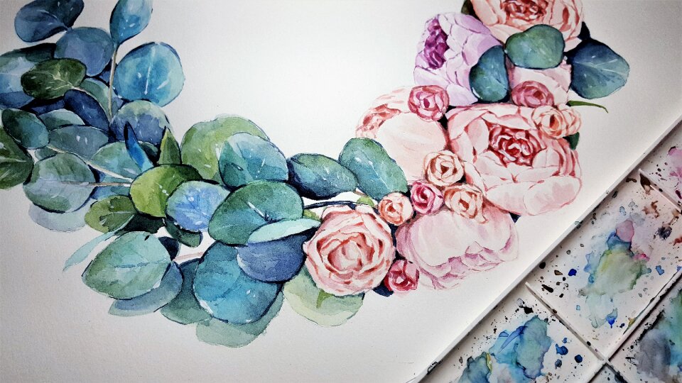 Flowers peonies plants