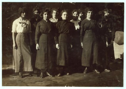 These are cashiers in Holmes Department Store, New Orleans. The youngest girls working in the store and illustrate how well the law is being enforced in all the department stores here. LOC nclc.04920