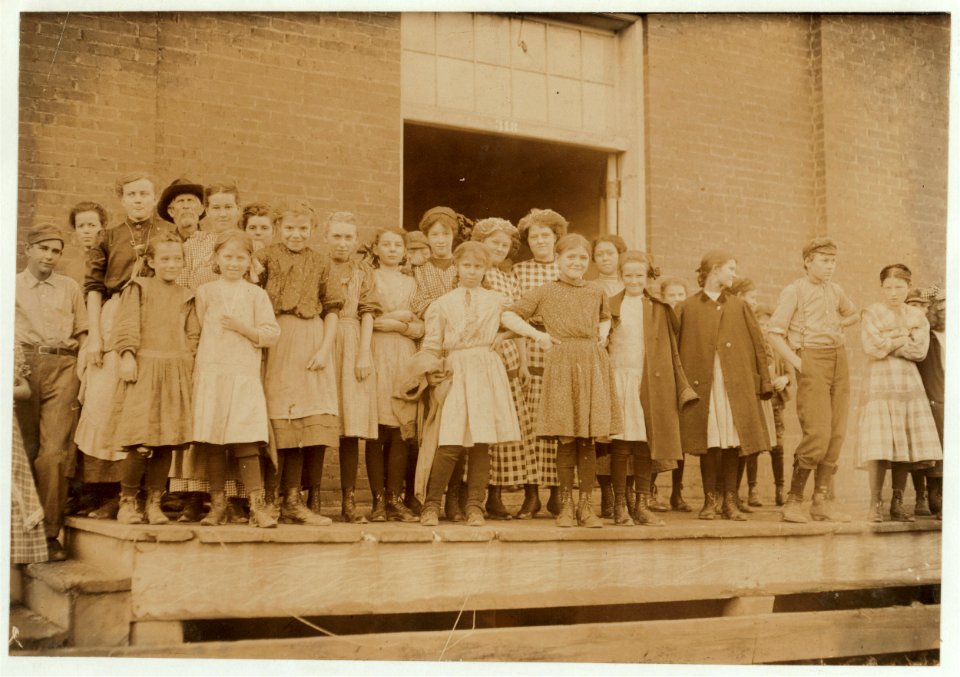 These are all workers in Cleveland Hosiery Mills,. LOC nclc.01993