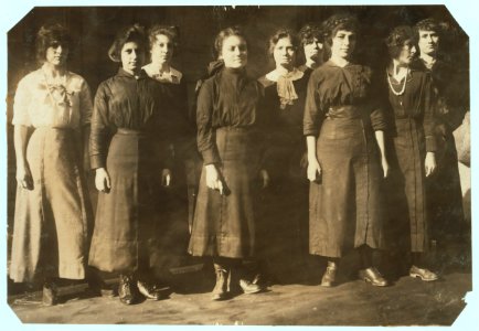 These are cashiers in Holmes Department Store, New Orleans. The youngest girls working in the store and illustrate how well the law is being enforced in all the department stores here. LOC nclc.04922