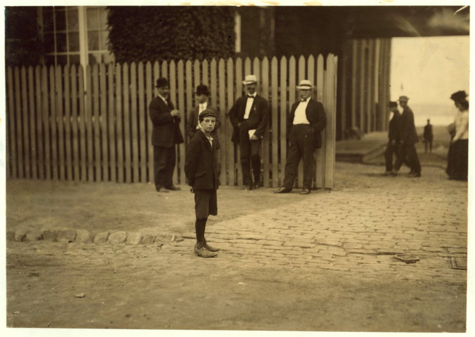 These subjects went to work at 6-45 A.M. and many of them came out at 6 P.M. for they 'work' in this mill. New Bedford, Mass. August 24, 1911. 6-30 A.M. Richard K. Conant, Witness,. LOC nclc.02237