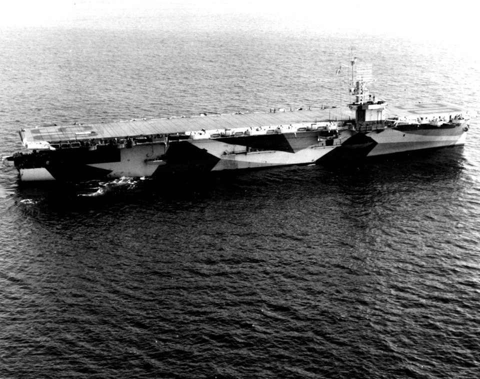 Thetis Bay (CVE-90) underway 7 August 1944 Starboard View