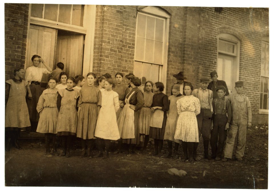 These were all the young children I could get at the Athens Hosiery Mill at noon. And at 9 A.M., although when I went through the mill at 7 A.M., alone, Dec. 9th, I saw six little girls LOC nclc.02024