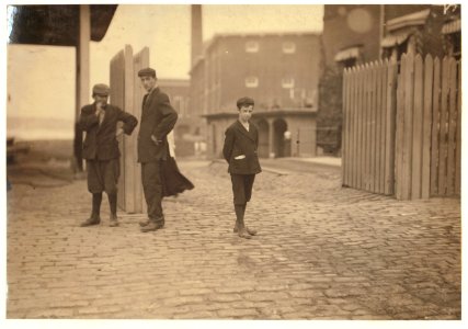 These subjects went to work at 6-45 A.M. and many of them came out at 6 P.M. for they 'work' in this mill. New Bedford, Mass. August 24, 1911. 6-30 A.M. Richard K. Conant, Witness,) LOC nclc.02238