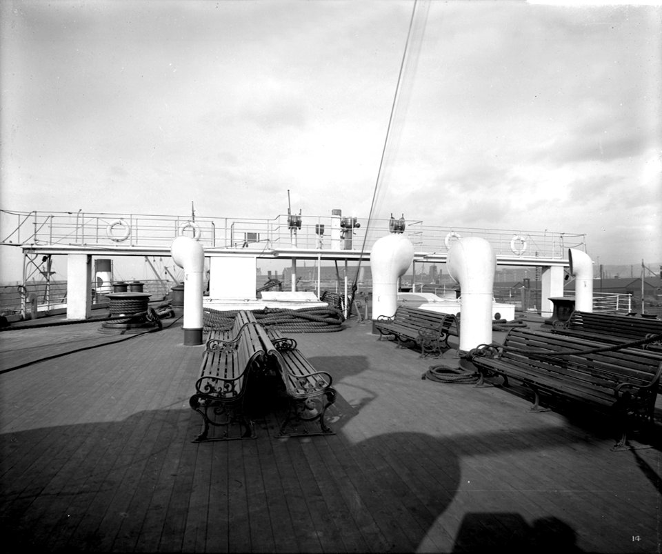 Third Class Promenade on the 'Olympic' (1911) RMG G10785
