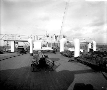 Third Class Promenade on the 'Olympic' (1911) RMG G10785