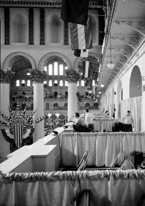 THIRD FLOOR BALCONY, DECORATIONS FOR 1981 INAUGURAL BALL