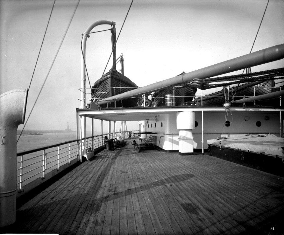 Third Class Promenade on the 'MIssanabie' (1914) RMG G10955