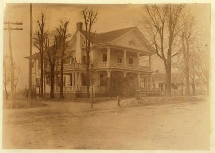 This where the President of the Lancaster S.C. Cotton Mills lives. LOC nclc.01435 photo