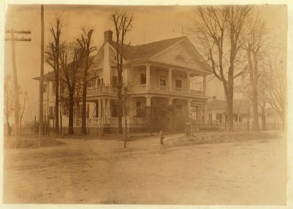This where the President of the Lancaster S.C. Cotton Mills lives. LOC nclc.01435