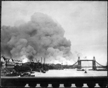 This picture, taken during the first mass air raid on London, 7th September 1940, describes more than words ever... - NARA - 541917 photo