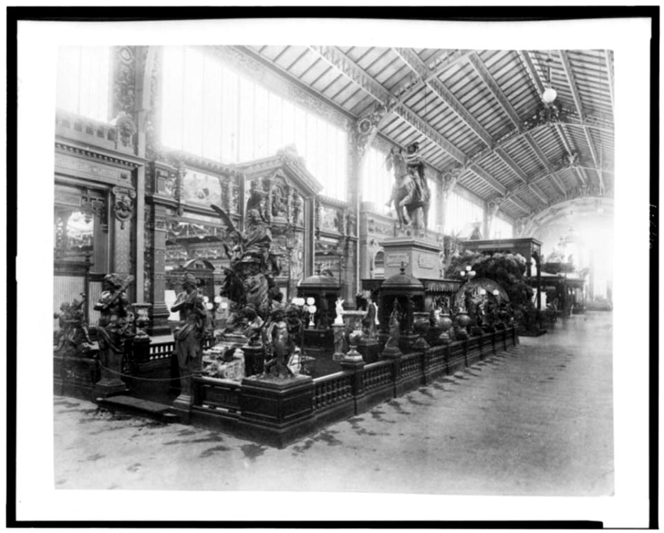 Thiébaut Fréres bronze exhibit in the Gallery of Thirty Meters, Paris Exposition, 1889 LCCN92520426